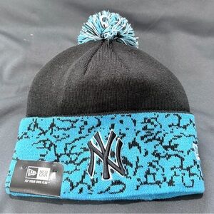 New Era Black and Blue Kids Beanie